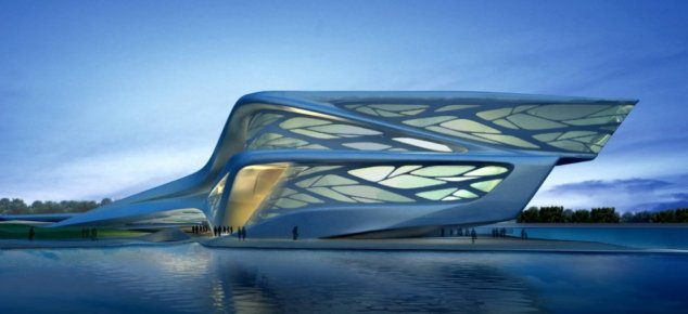 Abu Dhabi Performing Arts Centre -  one of Zaha Hadid's projects
